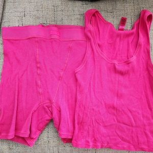 Skims cotton rib boxer and tank